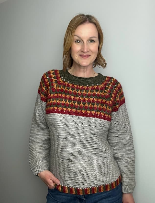 winter crochet sweater free pattern for women
