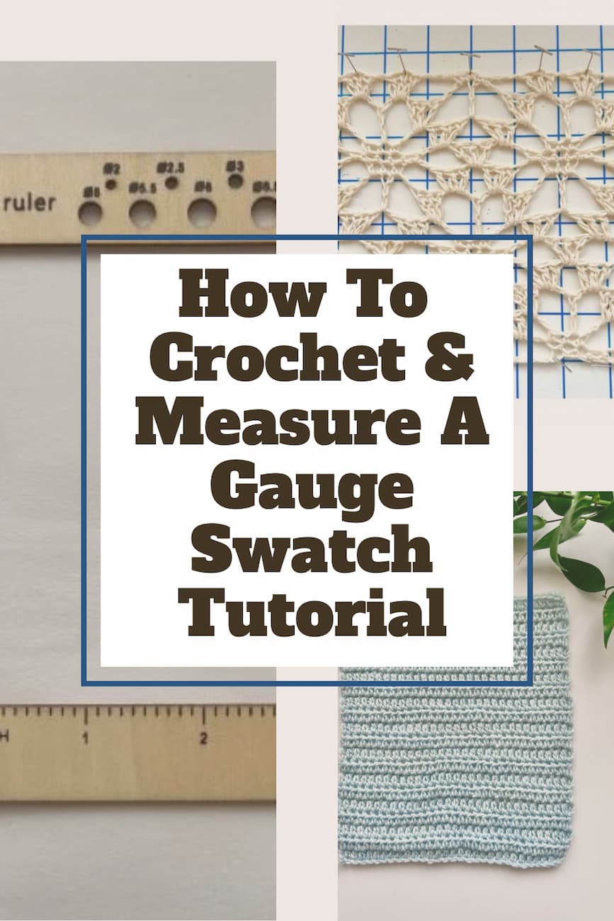How To Crochet & Measure A Gauge Swatch Tutorial Blue Star Crochet
