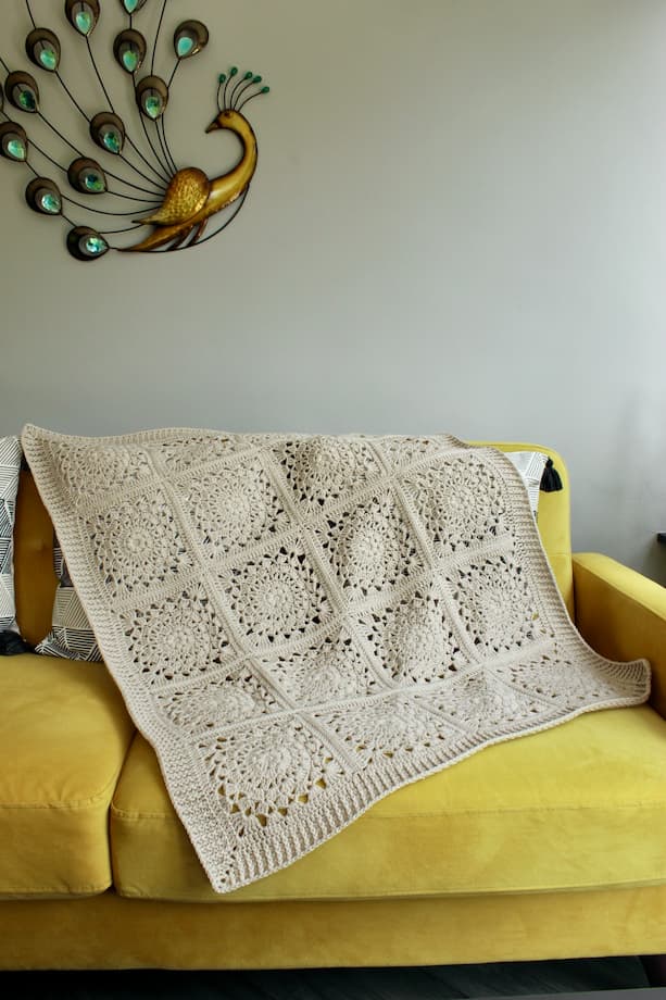 lace crochet squares blanket pattern