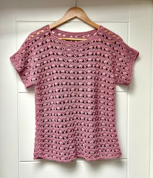 lace summer crochet t-shirt pattern