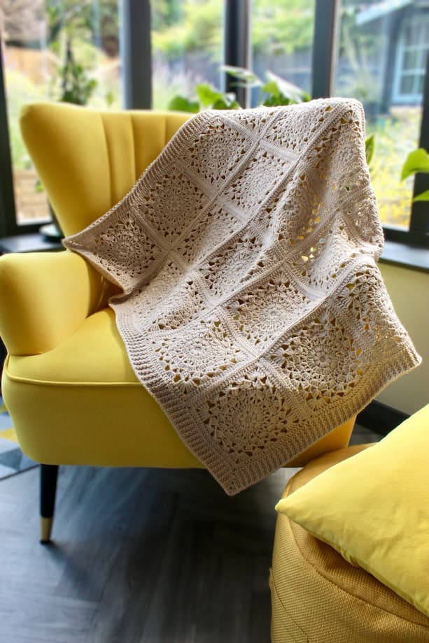 lacy crochet throw pattern