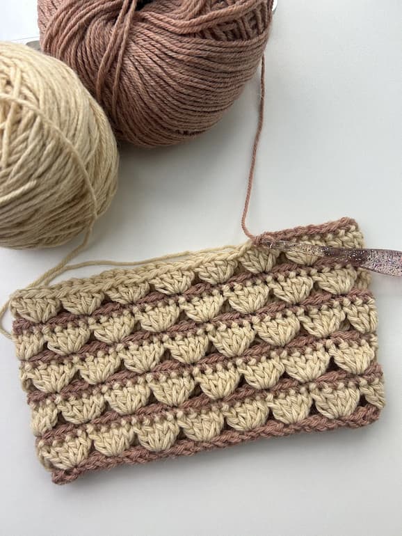 work in progress lace crochet cowl
