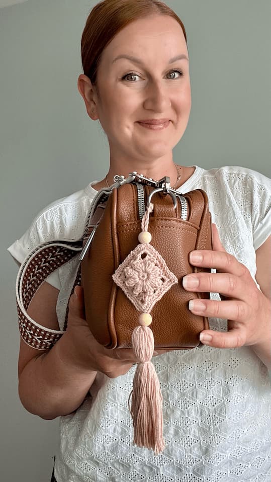 crochet handbag charm accessory pattern