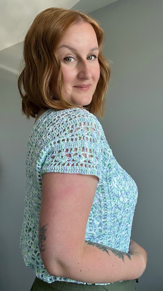 free summer crochet lace top blouse pattern