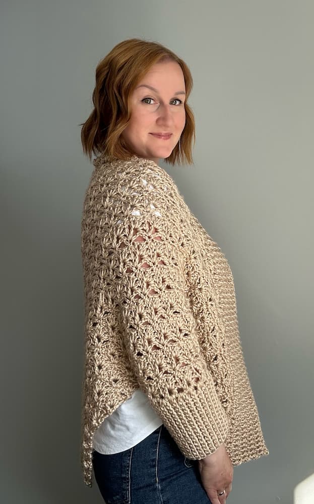 lotte lace crochet shrug