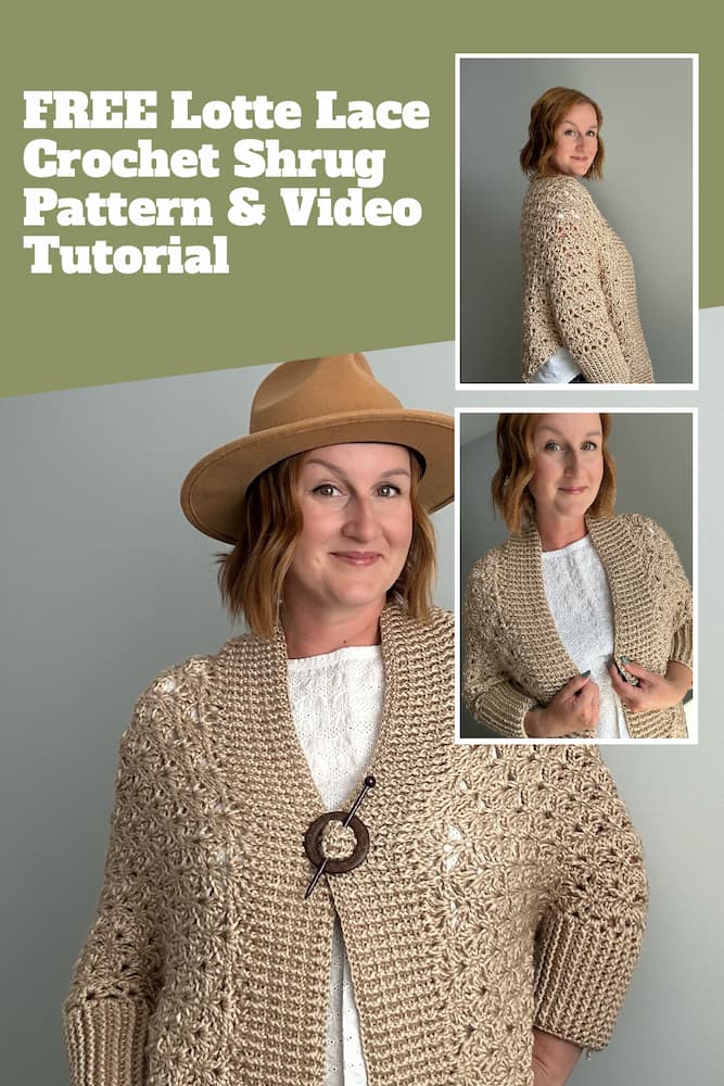 lotte lace crochet shrug pattern