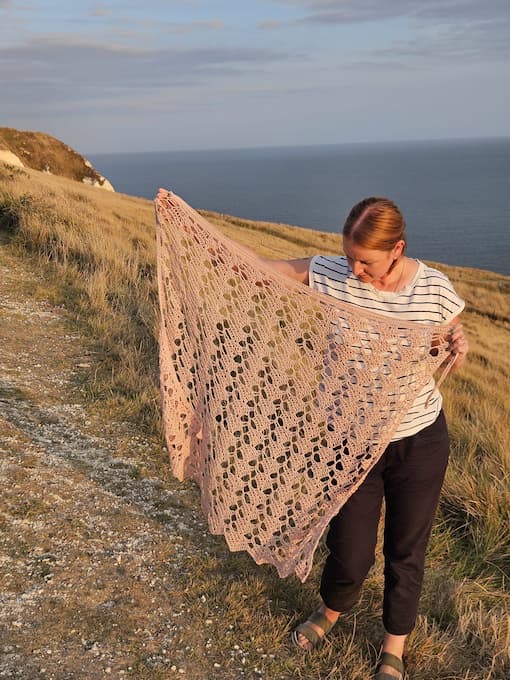 Nova Lace crochet beach cover up pattern