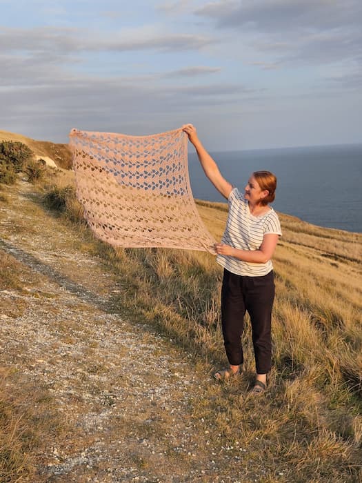 lace crochet cover up for beach free pattern