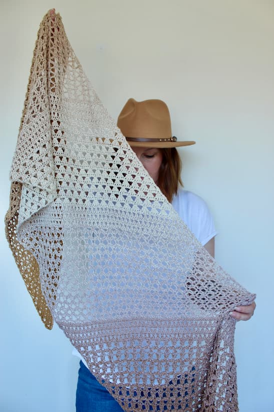 lace crochet sampler shawl free pattern