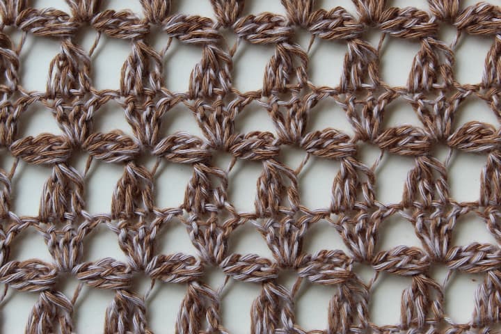 lace crochet sampler shawl section F