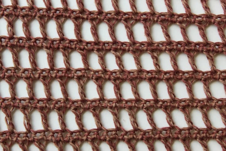 lace crochet sampler shawl section G