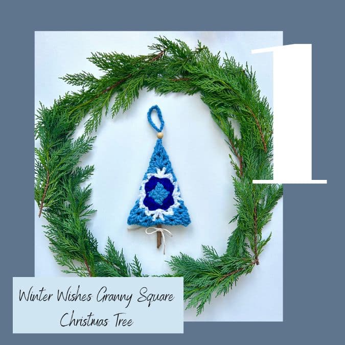 winter wishes granny square christmas tree

