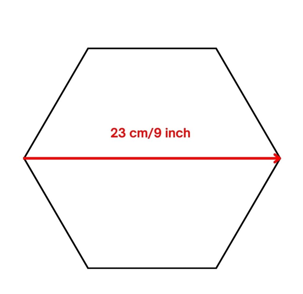hexagon winter crochet blanket finished size