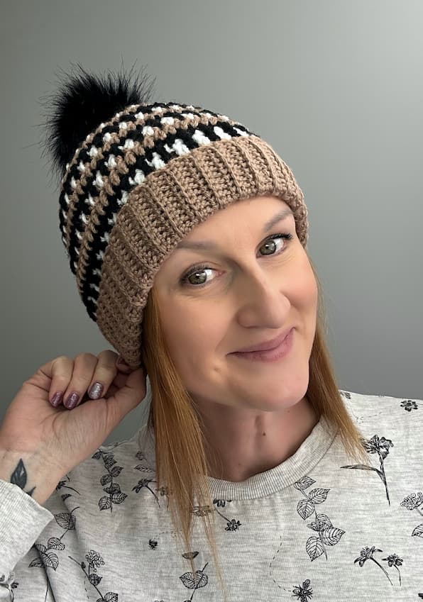 interlocking crochet hat free pattern