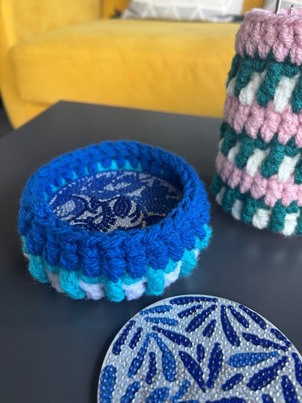free interlocking crochet basket tutorial