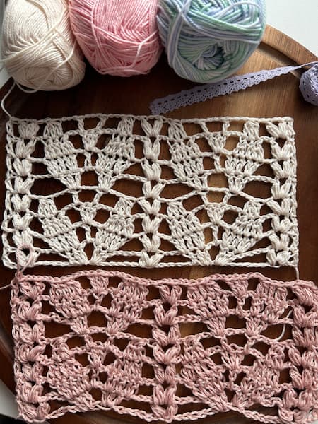 vine trellis crochet stitch pattern