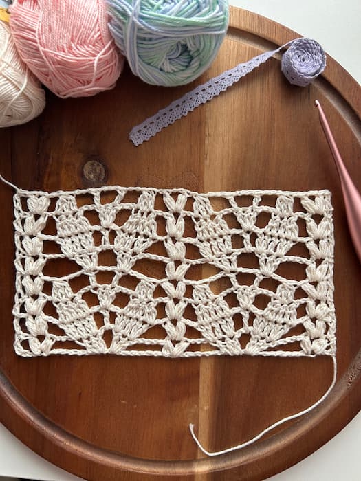 vine trellis crochet stitch tutorial