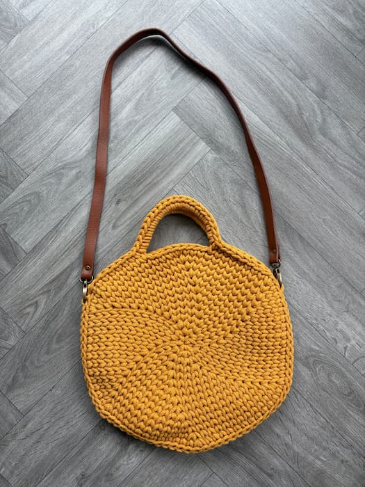 circle round crochet bag handbag pattern