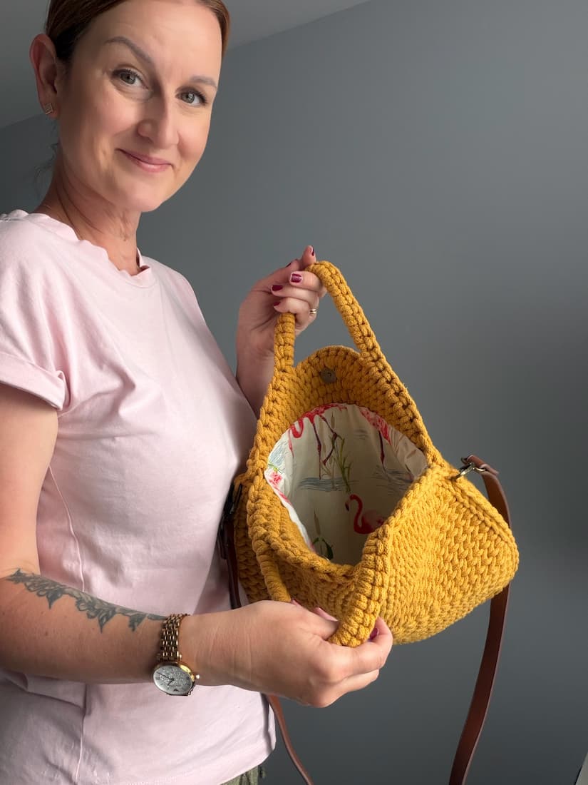 lined crochet handbag pattern