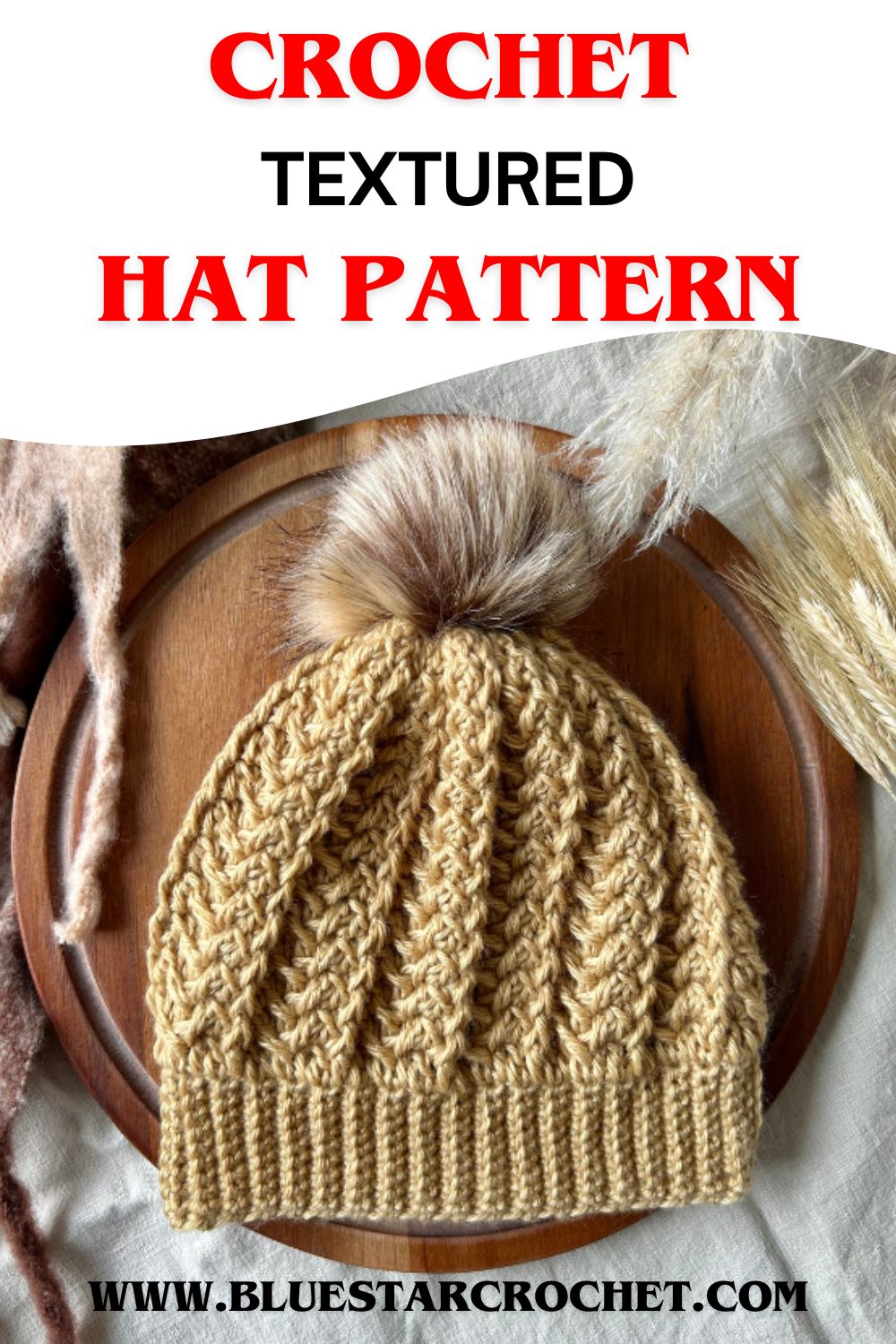 textured crochet hat pattern